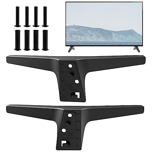 TV Legs for LG TV Stand Replacement Base, for 49 55 Inch LJ UJ Series LG TV Legs 49UJ6300 49LJ550M 49UJ6320 49UJ630T 49UJ635T 55UJ6300 55UJ6320 55UJ630T 55UJ635T 55LJ5500 with Screws