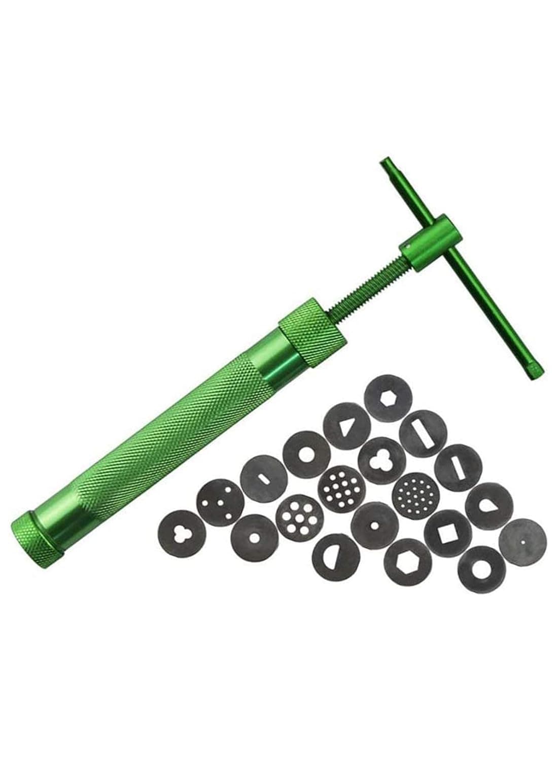Cake Decor 20pcs Paste Extruder Clay Sugar Craft Fondant Cake Gun Cake Sculpture Decor
