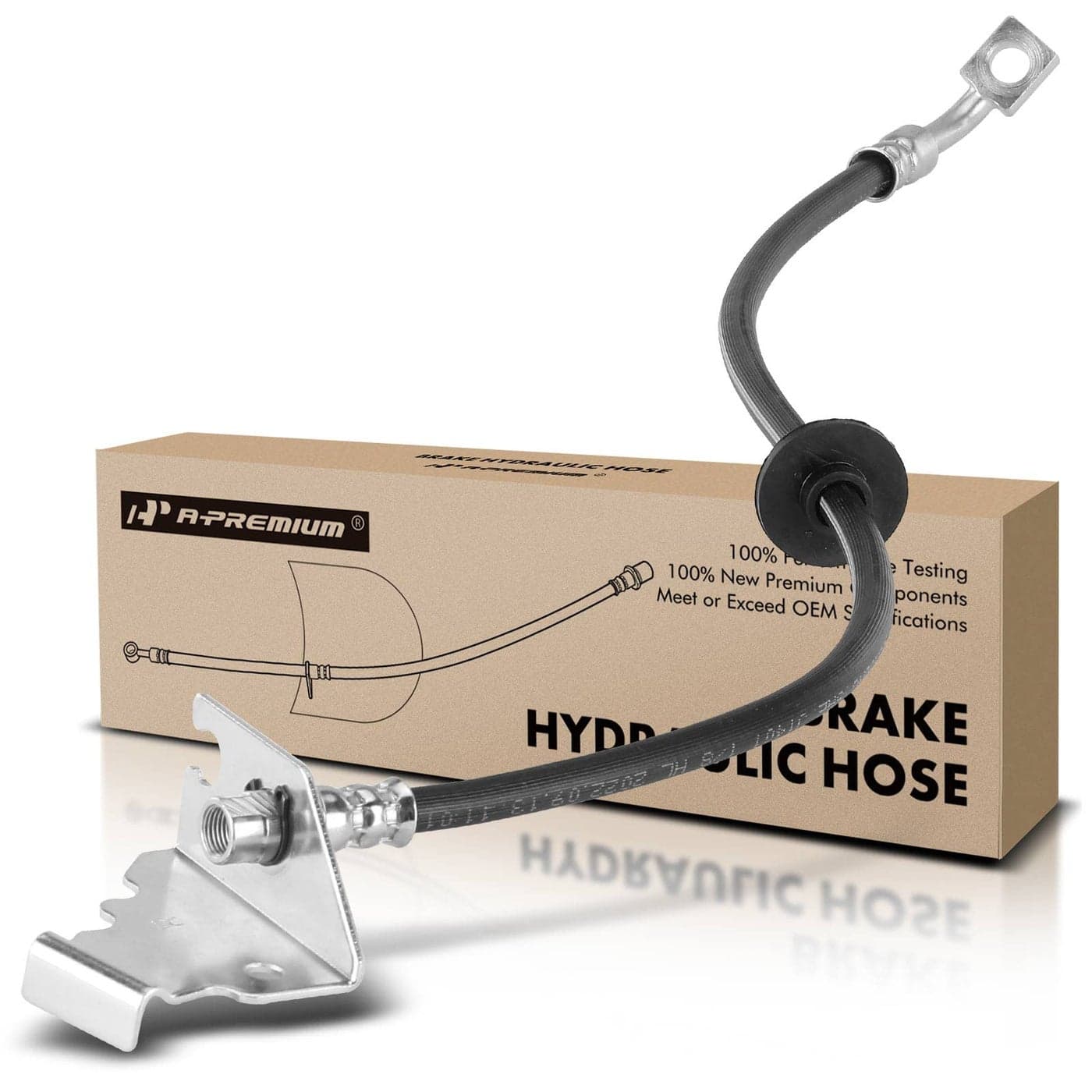 APremium Front Passenger Brake Hydraulic Hose Compatible with Select Chevy Models Caprice 20112017 Replace 92265259