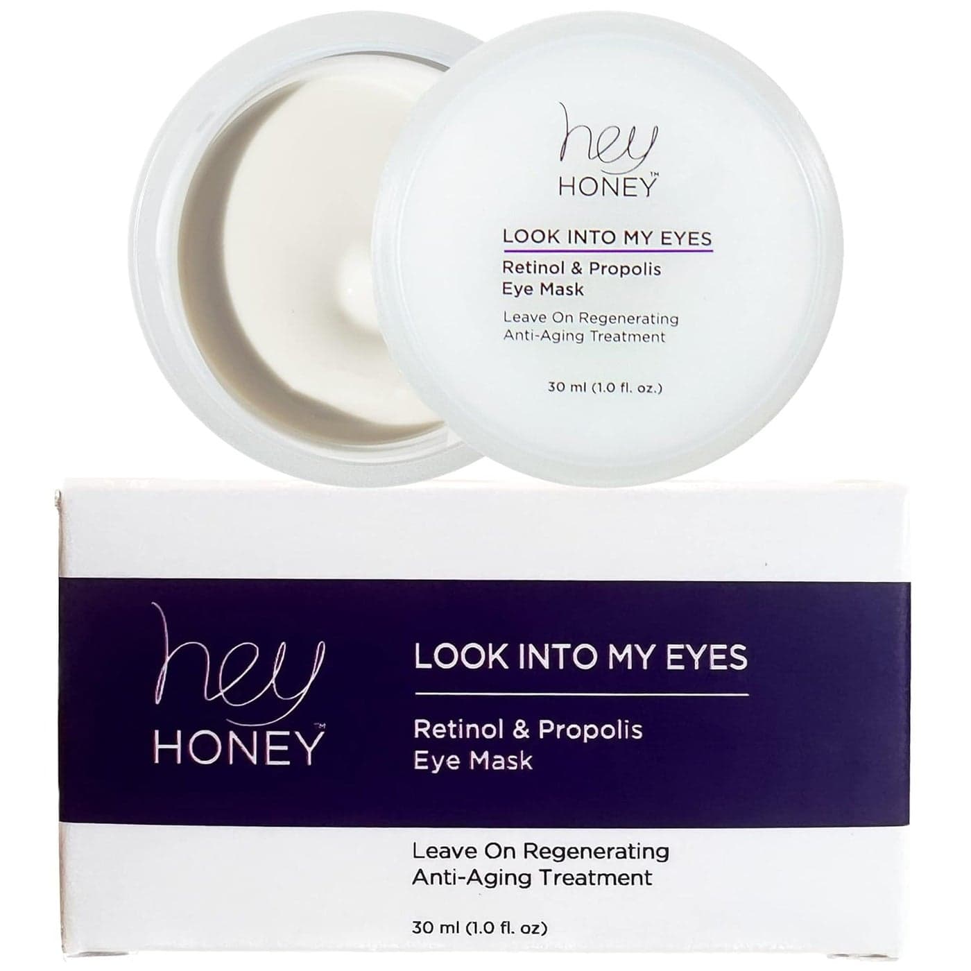 Hey Honey Look Into My Eyes Retinol And Propolis Eye Mask Provide Intense Hydration and Brightening Benefits To Tired and Stressed Under Eyes Area 1 oz