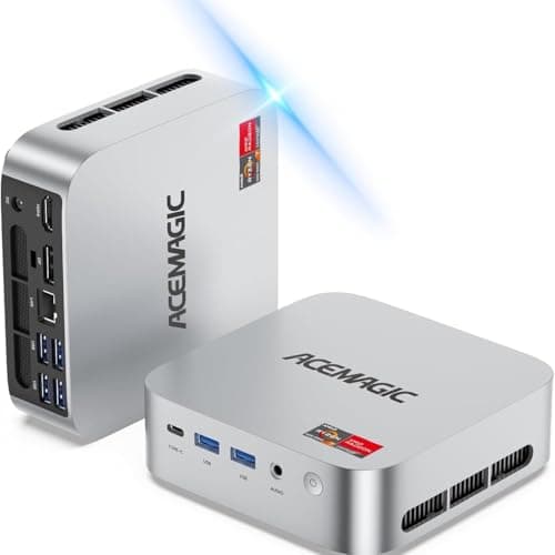 ACEMAGIC Mini PC Gaming AMD Ryzen 7 7735HS 11 Pro (Up to 4.75GHz) 24GB RAM 512GB SSD, Radeon Triple 4K Display Mini Computers Desktop Micro Small Pc for Gaming/Office 3.2Type-C/LAN 2.5G/BT5.2/WiFi 6