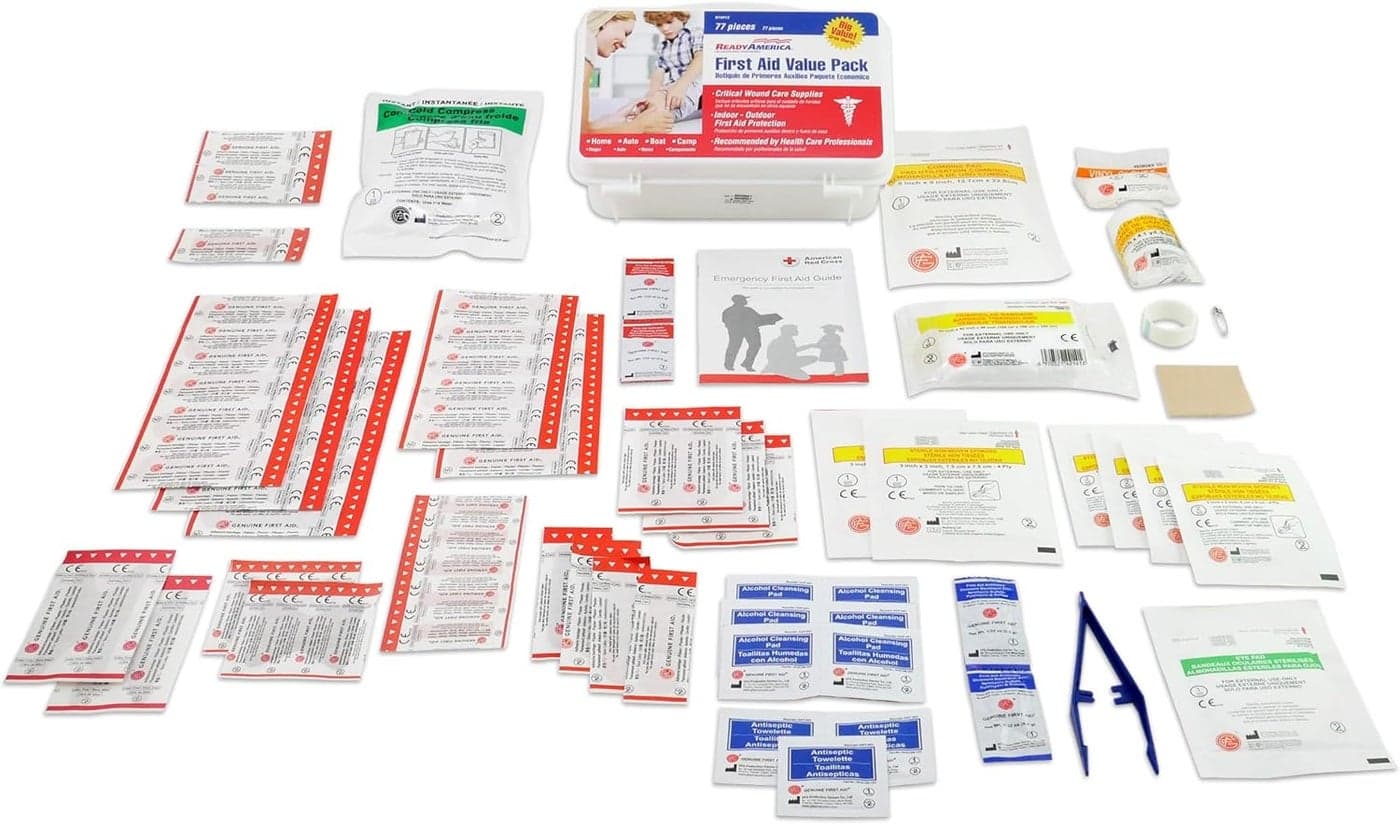 Ready America 74012 First Aid Value Pack 77Piece