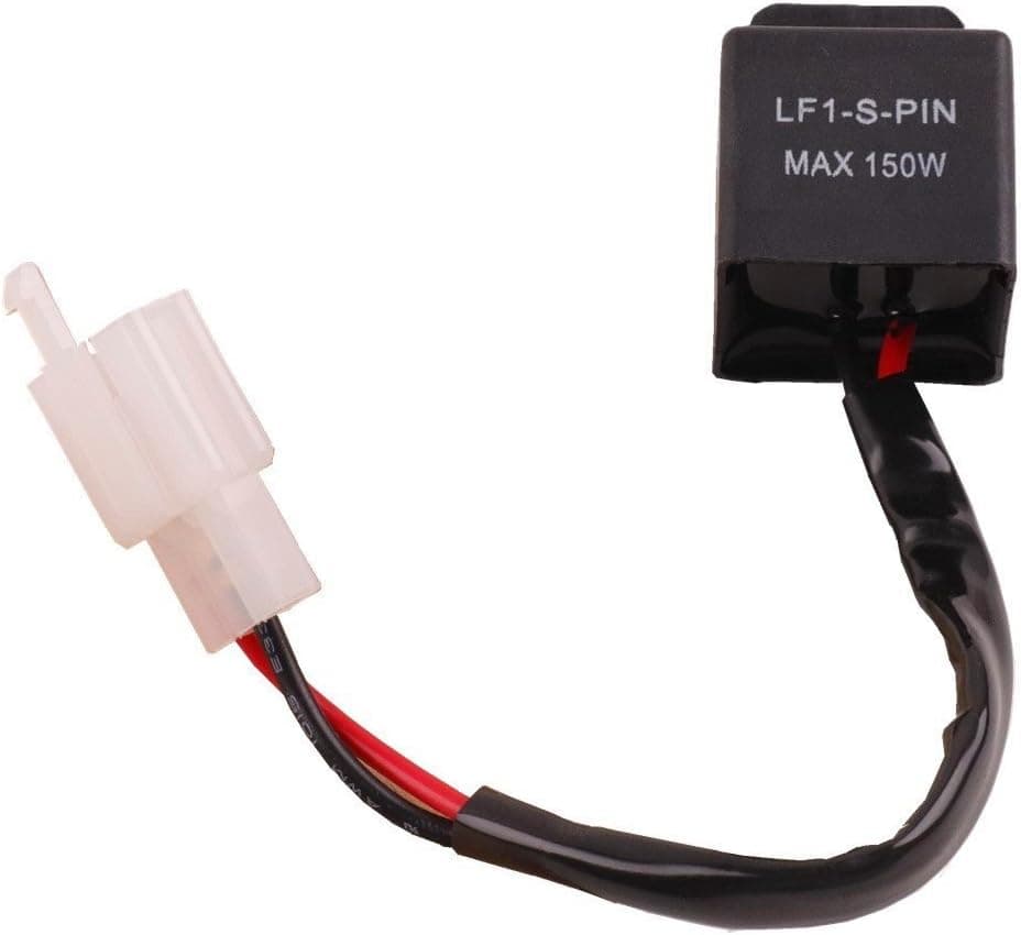 KAFEEK 2-Pin Electronic LED Flasher Relay for Motorcycles