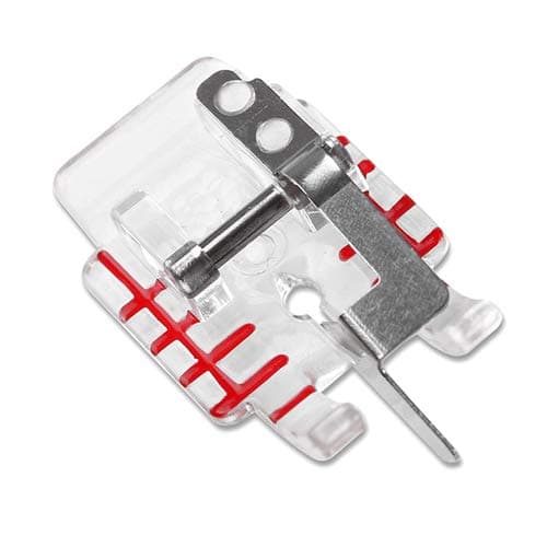 ZIGZAGSTORM 14 inch Quarter Inch Clear Stitch in Ditch Presser Foot Snap OnOne Step Straight Stitching for BrotherSingerBabylockBernetteElnaViking Sewing Machine
