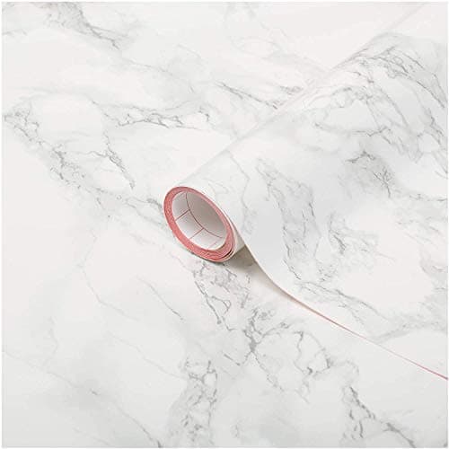 d-c-fix Self-Adhesive Peel and Stick Waterproof and Removable Decorative Vinyl Film for DIY Kitchen, Countertops, Cabinets, Marble Grey, 26.5" x 78.7"