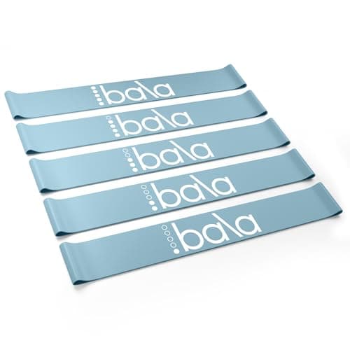 Bala Booty Bands Resistance Bands for Women & Men, 5-Pack - Elastic Exercise Bands for Working Out - Wrist, Ankle, Legs & Booty Bands - Workout Resistance Bands for Yoga, Pilates, Strength Training