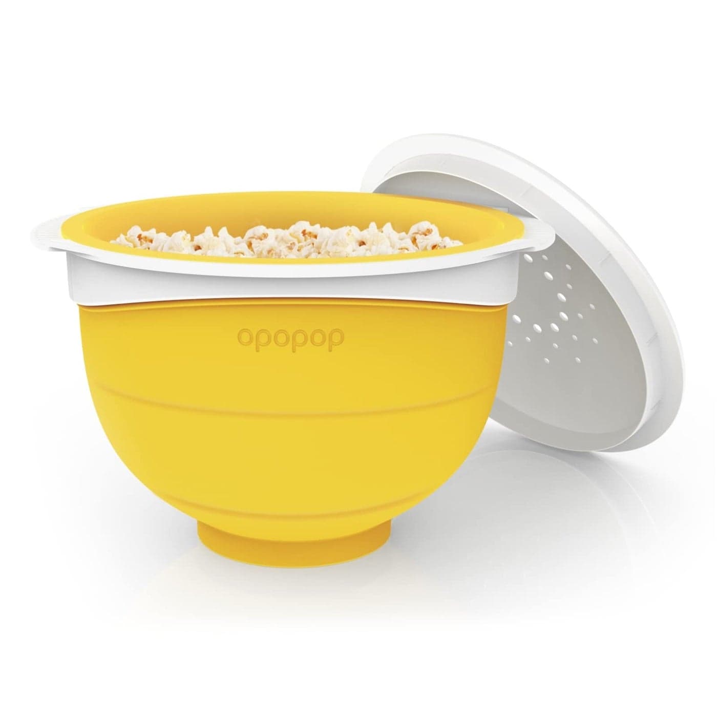 Opopop Silicone Popcorn Popper Microwave Popcorn Maker Collapsible Bowl BPAFree and Dishwasher Safe