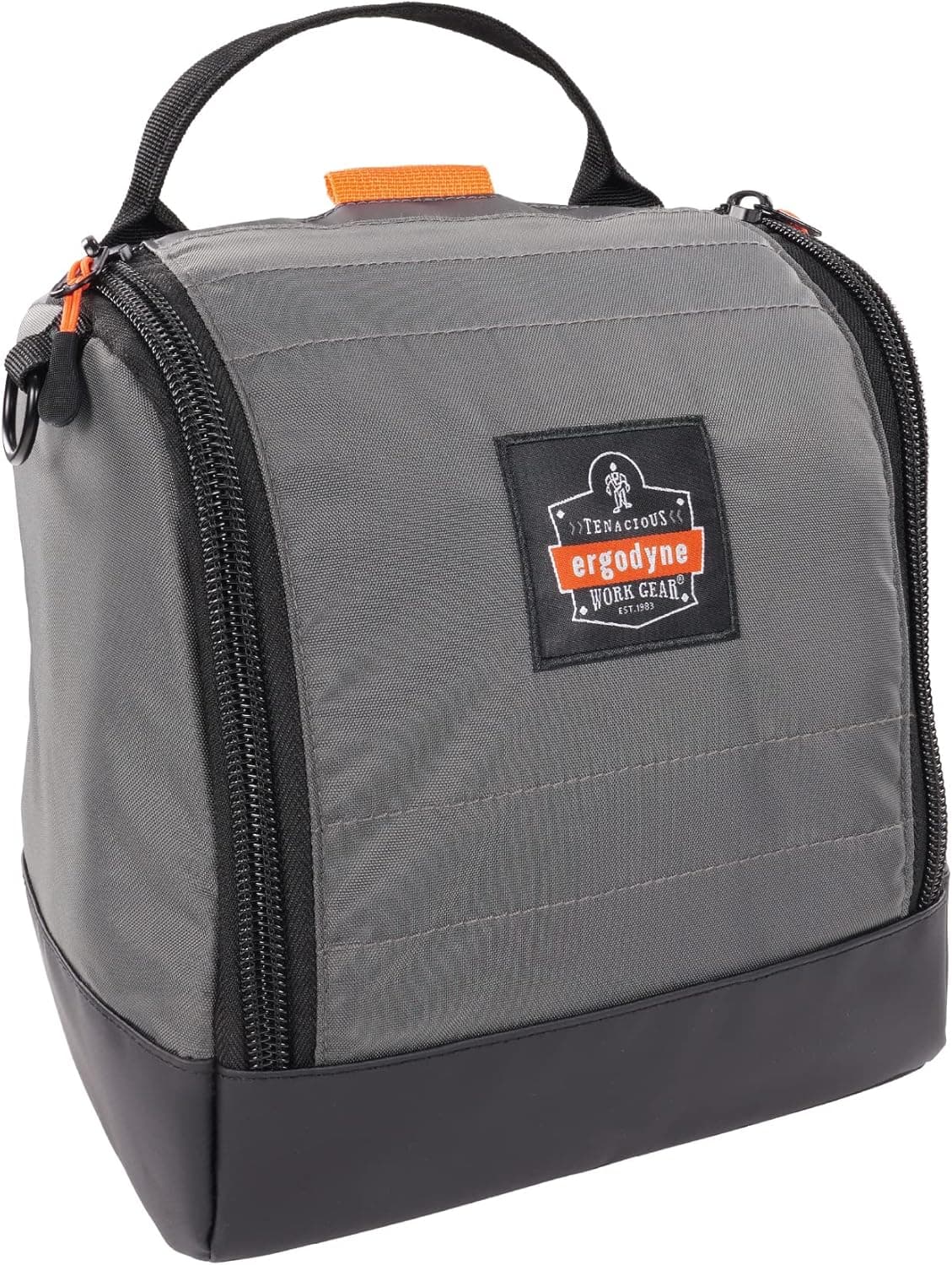 Ergodyne Arsenal 5185 Respirator Mask Storage Bag Fits Half and Full Face Respirators Zipper and Magnetic ClosureGray