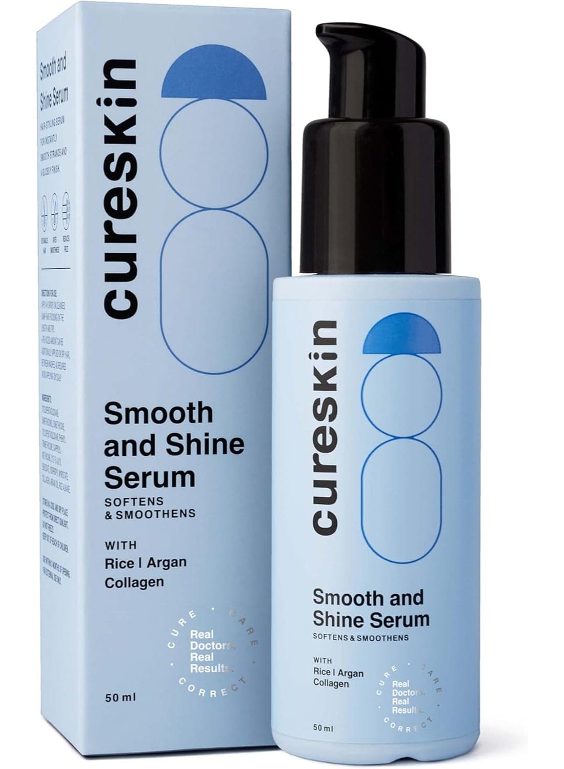Smooth and Shine Hair Serum for Dry Frizzy Hair Women and Men | Helps Reducing Hair Breakage, Frizz and Detangels for Strong, Protected and Shiny Hair
