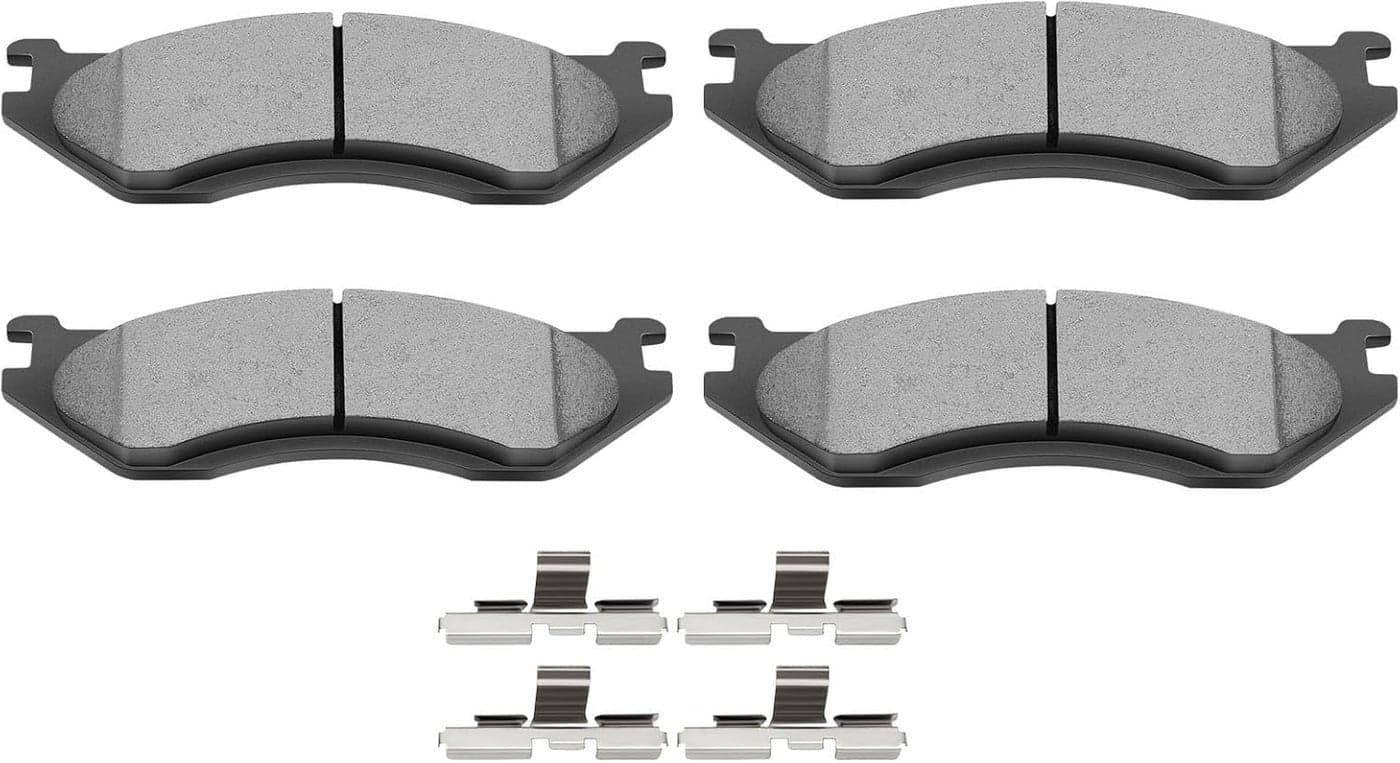 SCITOO Ceramic Brake Pads - 4pcs Front Brake Pads Kit for Dodge Durango and Ram 1500