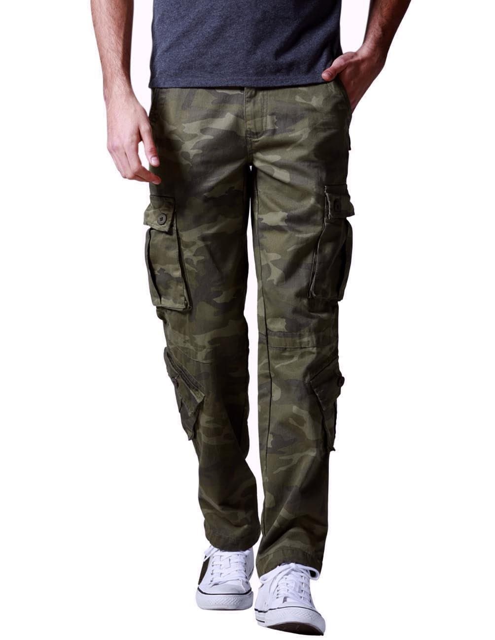 Match Mens Cargo Army Green Max 36