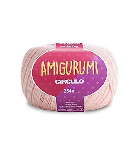 Circulo Amigurumi Yarn 100 Mercerized Brazilian Virgin Cotton for Crocheting and Knitting Soft Art Sport Weight Yarn 44 oz 278 yds Color 3148 Macadamia