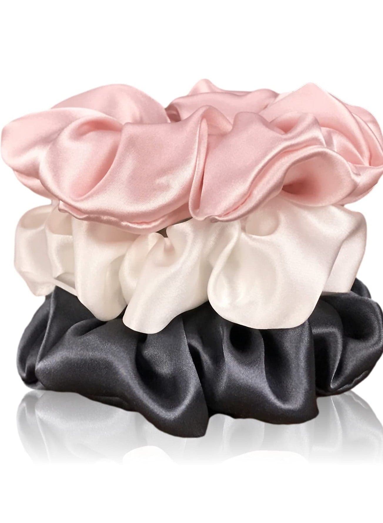 3pack Hair Scrunchies for Hair Sleep Elastic Hair Accessories Ponytail Holders