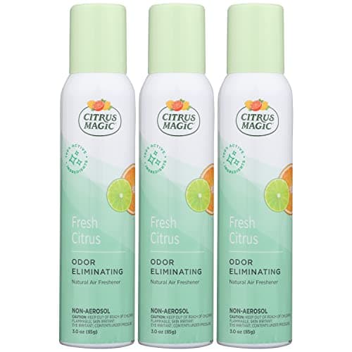 Citrus Magic Freshener Odor Eliminating Air Freshener Spray, 3 Ounce (Pack of 3), Fresh Citrus, 3 Count