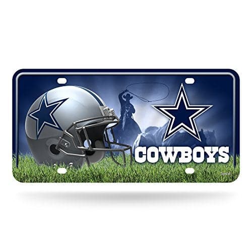 Rico Industries NFL Dallas Cowboys Metal License Plate Tag , 6 x 11.5"