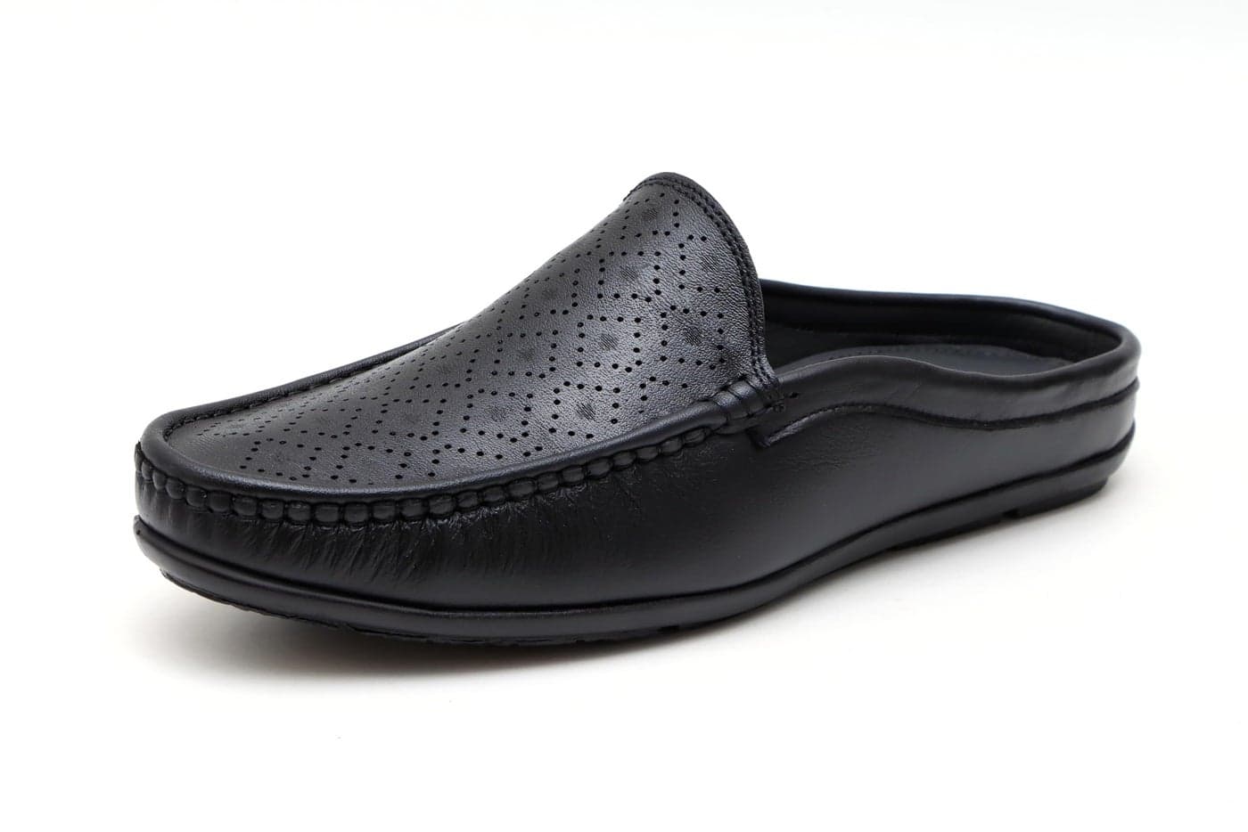 ARAMISH Black Genuine Leather Stylish Loafers Shoes for Men - 10 UK