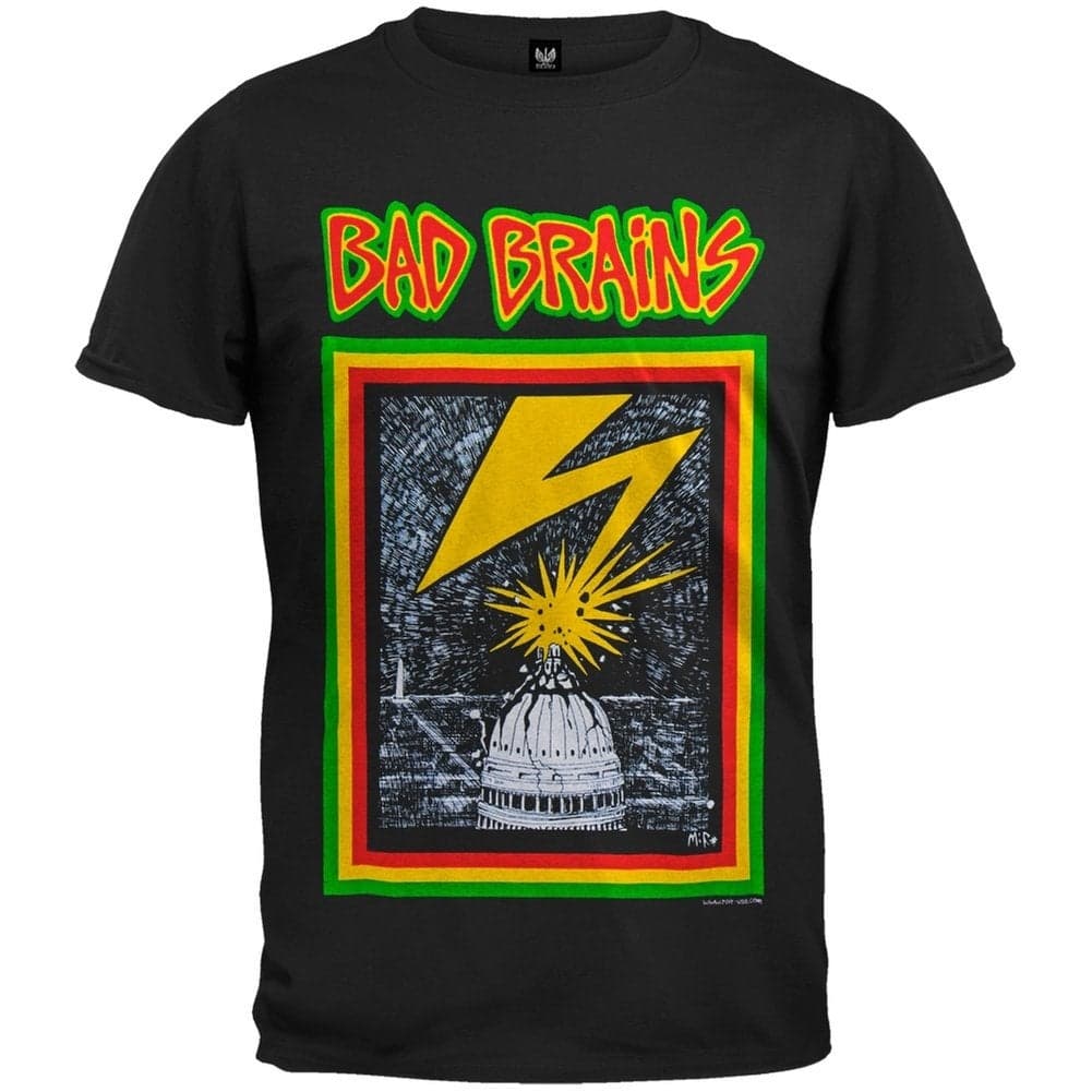 Old Glory Bad Brains Mens Capitol Tshirt Small Black