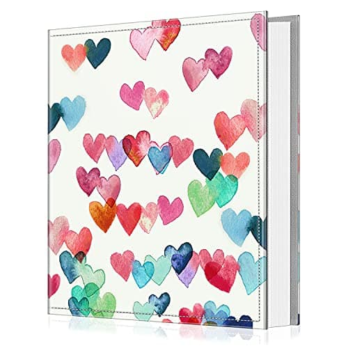 Fintie Photo Album 4x6 Photos - 600 Pockets Large Capacity Albums Book Cover for Family Wedding Anniversary Baby Vacation Pictures, Raining Hearts