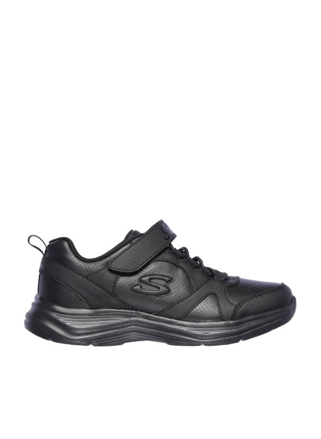 Skechers Girls Glimmer Kicks Sneaker, Black/Black, 3 Little Kid US