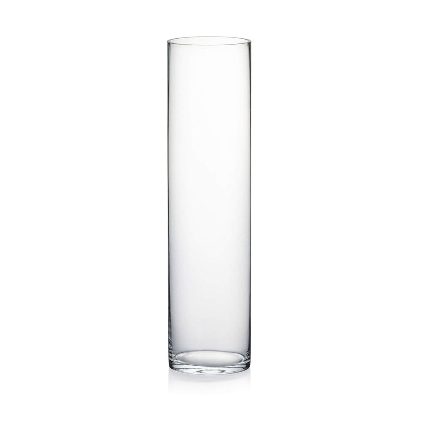 WGV Cylinder Vase Diameter 5 Height 20 Clear Glass Floral Planter Container Tall Centerpiece Arrangement for Wedding Party Event Home Office Decor 1 Piece