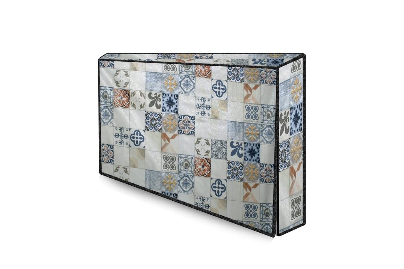 The Furnishing Tree Waterproof & Dustproof PVC LED/LCD/Monitor TV Cover Suitable for All Models of 43 Inch TV, Dimensions of The Cover WxHxD in Inches: (39x24x3), Mosaic Pattern Cream