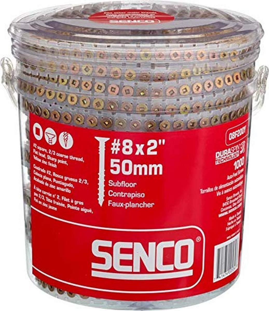 Senco 08F200Y Duraspin 8 by 2 Subfloor Collated Screw 1 000per Box