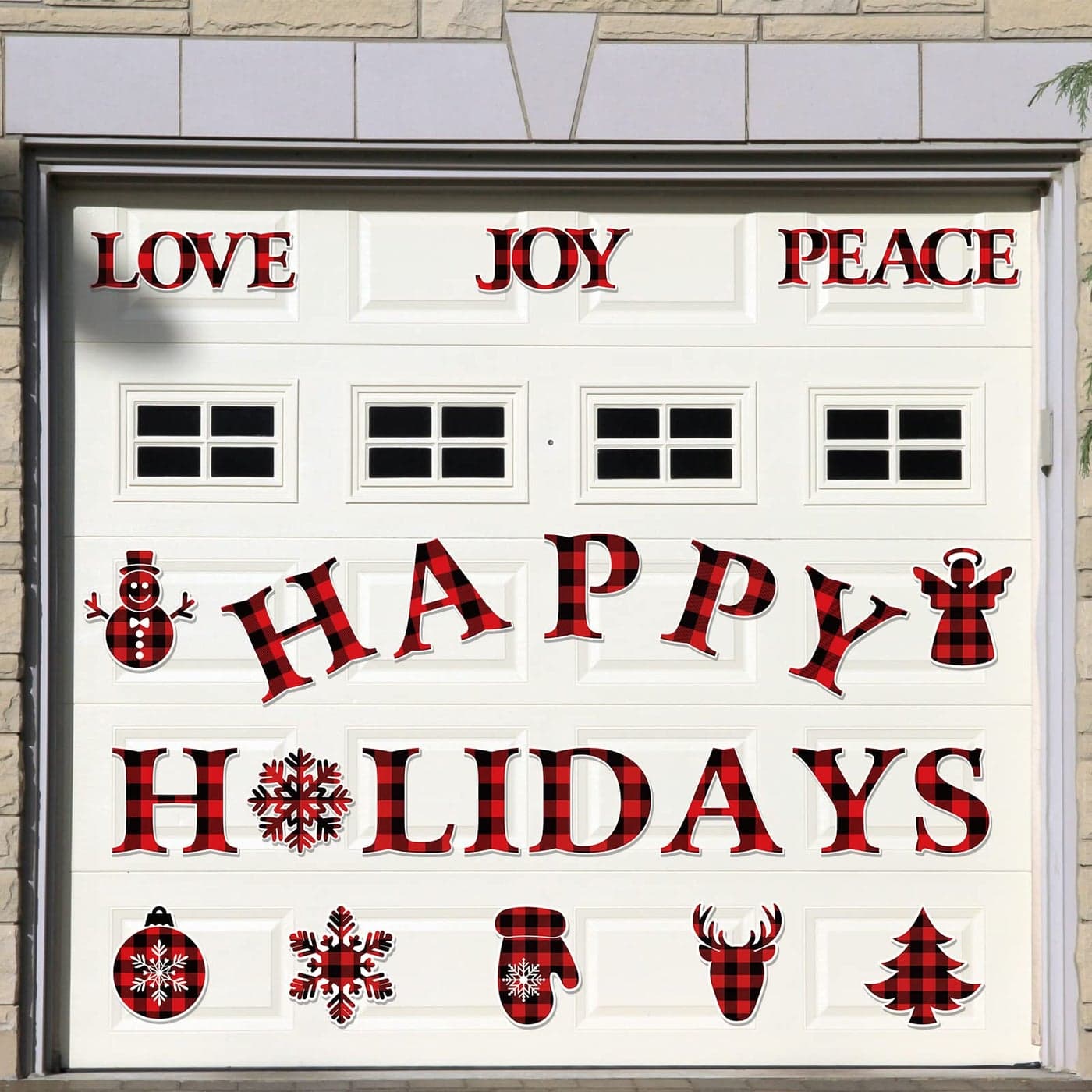 Ferraycle Merry Christmas Magnetic Garage Door Decorations Xmas Garage Door Magnets Garage Door Decor Car Magnets Stickers Refrigerator Magnets DecalsClassic