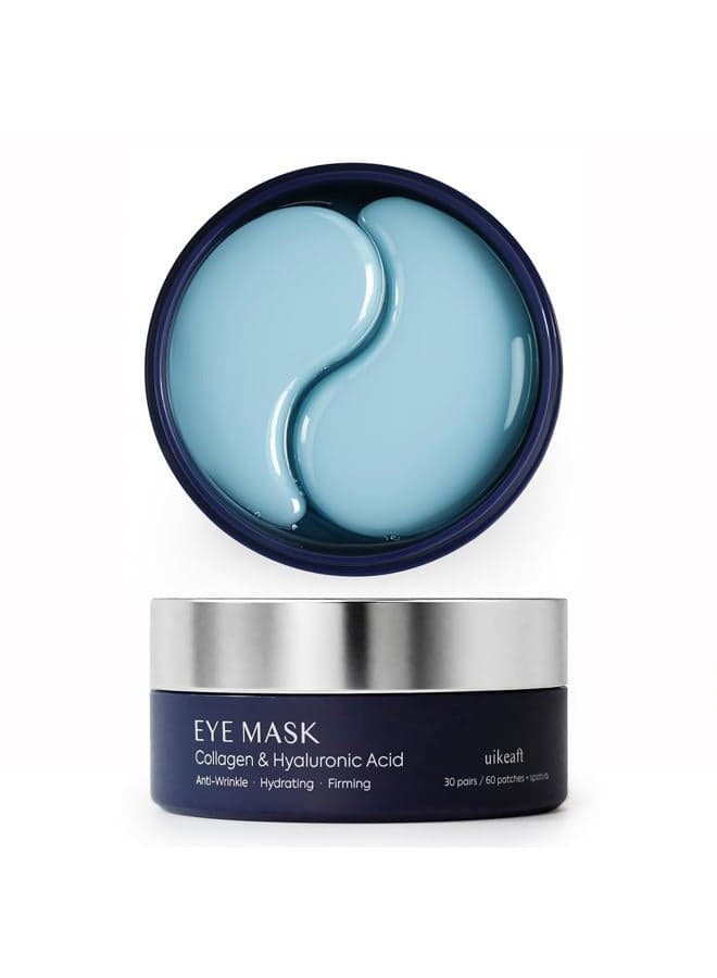 Under Eye Patches for Dark Circles: 30 Pairs Eye Gel Mask for Puffy Eyes and Bags with Retinol Collagen - Undereye Brightening Hydrating Anti-Wrinkles Women