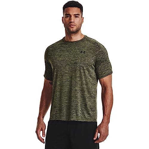 Under Armour Mens Tech 20 ShortSleeve TShirt 390 Marine OD Green Black XXLarge