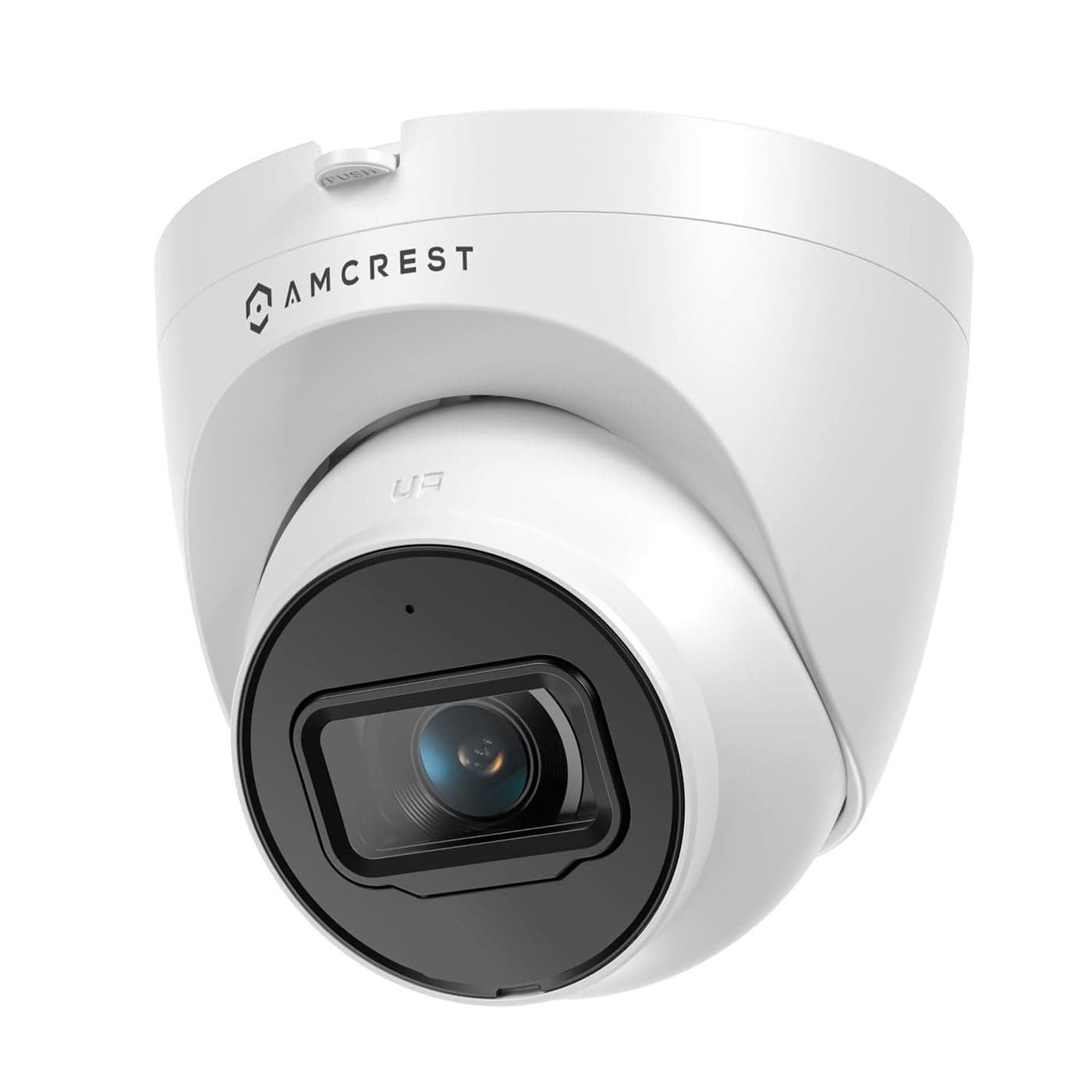 Amcrest 5MP Turret POE Camera, UltraHD Outdoor IP Camera POE with Mic/Audio, 5-Megapixel Security Surveillance Cameras, 98ft NightVision, 132° FOV, MicroSD (256GB), (IP5M-T1179EW-AI-V3)