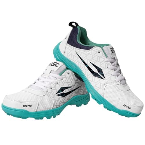 DSC Unisex-Adult Belter Cricket Shoes Sea Green Cricket Footwear - 8 UK (Belter)
