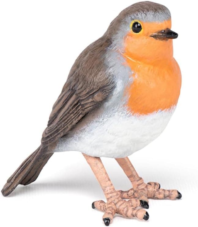 Papo Robin Realistic Figurine 3 Years Old Garden Animals Collection Hand Painted Educational Realistic Bird Toy Faithfull Details 5 cm Gift idea Robin Bird Toy Wildlife Figurine