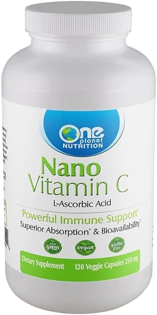 Nano Vitamin C Capsules 120 Count for Immune Support