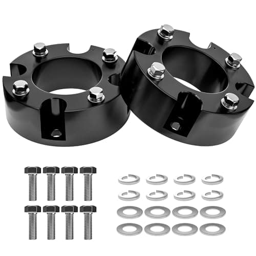 Richeer 3 inch Leveling Lift Kit Compatible with 2007-2026 Tundra 2WD/4WD,2007-2026 Sequoia 2WD/4WD, Leveling Lift Kit Fit for Tundra Sequoia Forged Front Strut Spacers Raise Of Your Truck By 3"