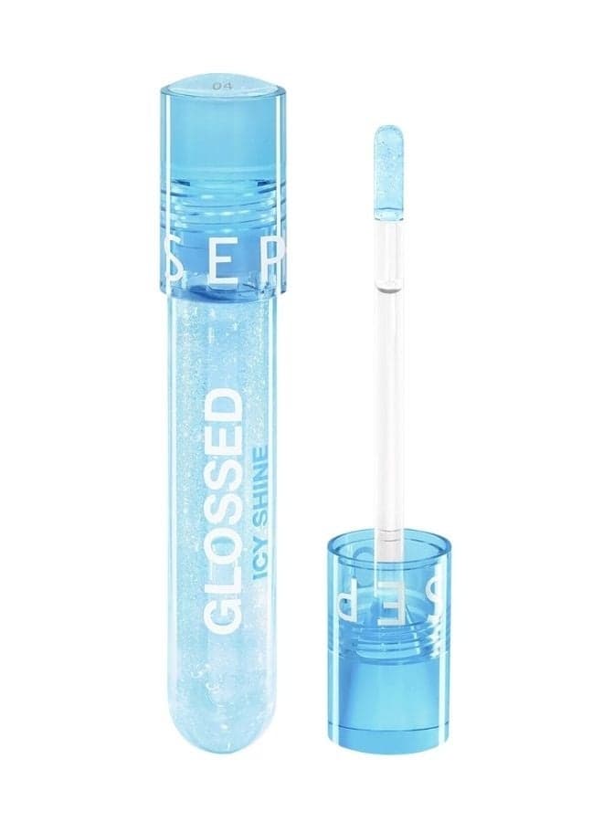 SEPHORA Glossed Icy Shine Lip Gloss – 04 Chilled| Hydrating, High-Shine Mini Gloss, 3 ml