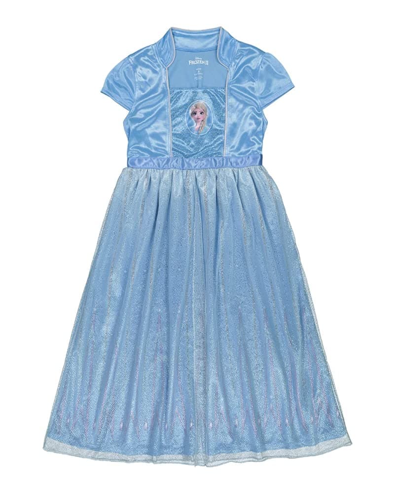 Disney Girls' Frozen 2 Fantasy Gown Nightgown, FANTASY ELSA 2, 4T