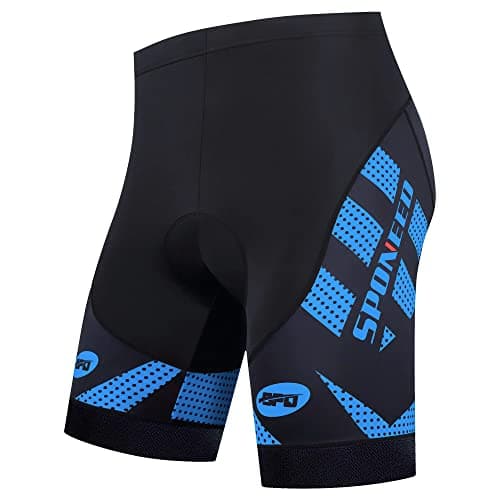Padded Bicycle Shorts Man Biking Suits Workout Cycling Pants Cushioned Wear Cyclists Gifts US XL Blue
