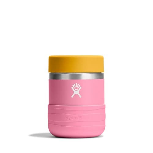Hydro Flask Insulated Food Container Snack Container for Kids and Lunch Box 12 Oz Food Jar in Dahlia Pink