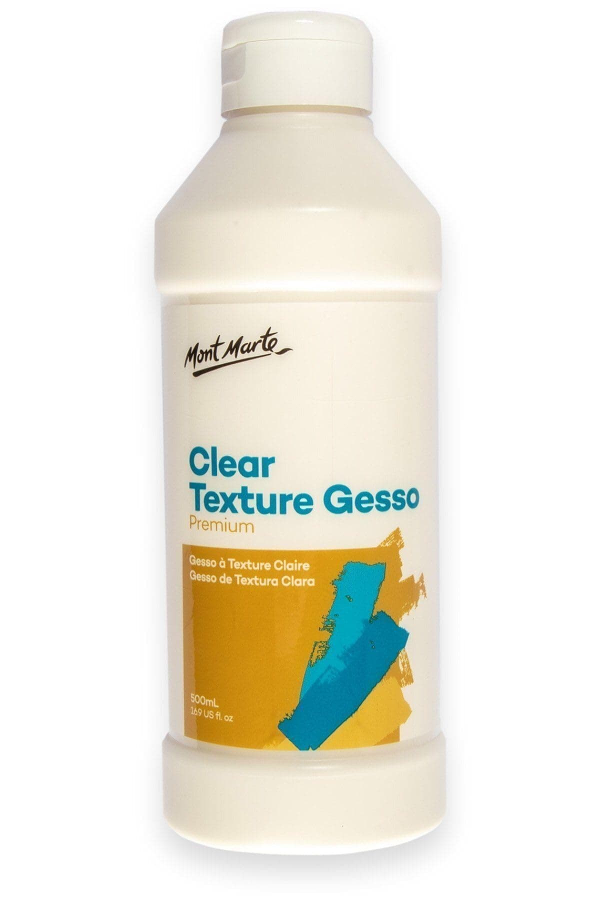 Mont Marte Premium Clear Texture Gesso Acrylic Medium 169oz 500ml