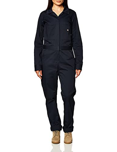 Dickies Womens Long Sleeve Cotton Twill Coverall Dark Navy Small