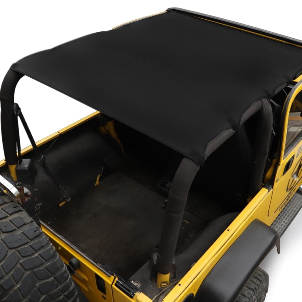 Sunshade Cover Sun Shade Bikini Soft Top UV Protection Bimini Top for Jeep Wrangler TJ 1997 1998 1999 2000 2001 2002 2003 2004 2005 2006 Oxford PVC