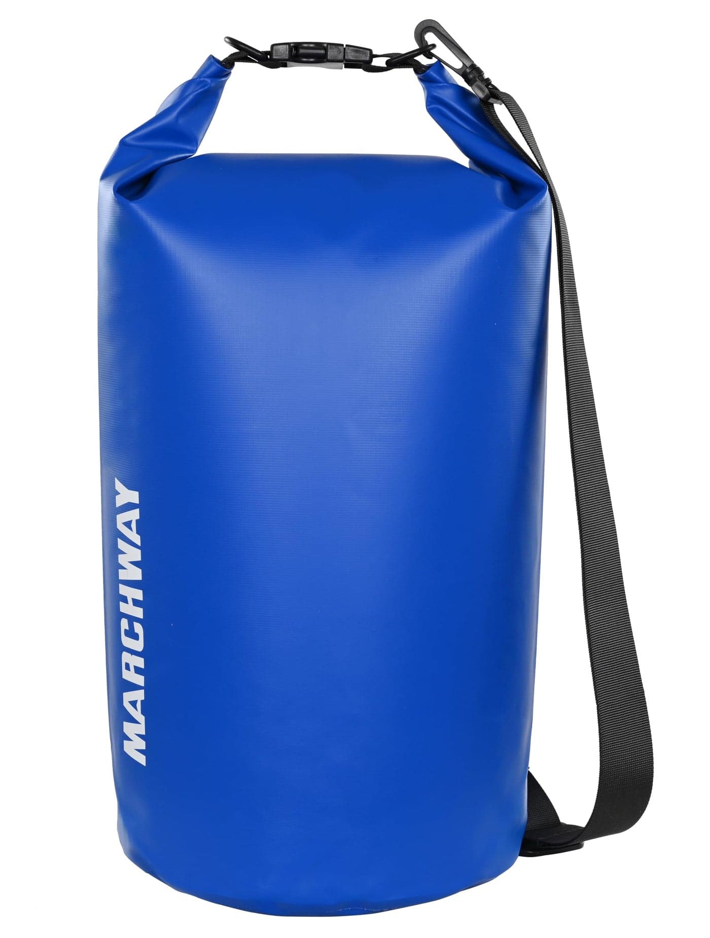 MARCHWAY Floating Waterproof Dry Bag Backpack 5L/10L/20L/30L/40L, Roll Top Sack Keeps Gear Dry for Kayaking, Rafting, Boating, Swimming, Camping, Hiking, Beach, Fishing (Dark Blue, 20L)