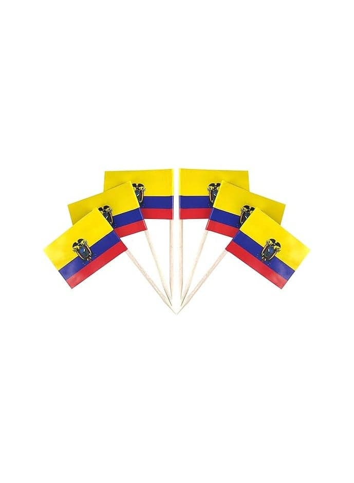 50Pcs Disposable World Cup Multi National Country Flag Stick Cake Toper Flag Fruit Stick Cocktail Cake Stick Toothpick Food Decoration
