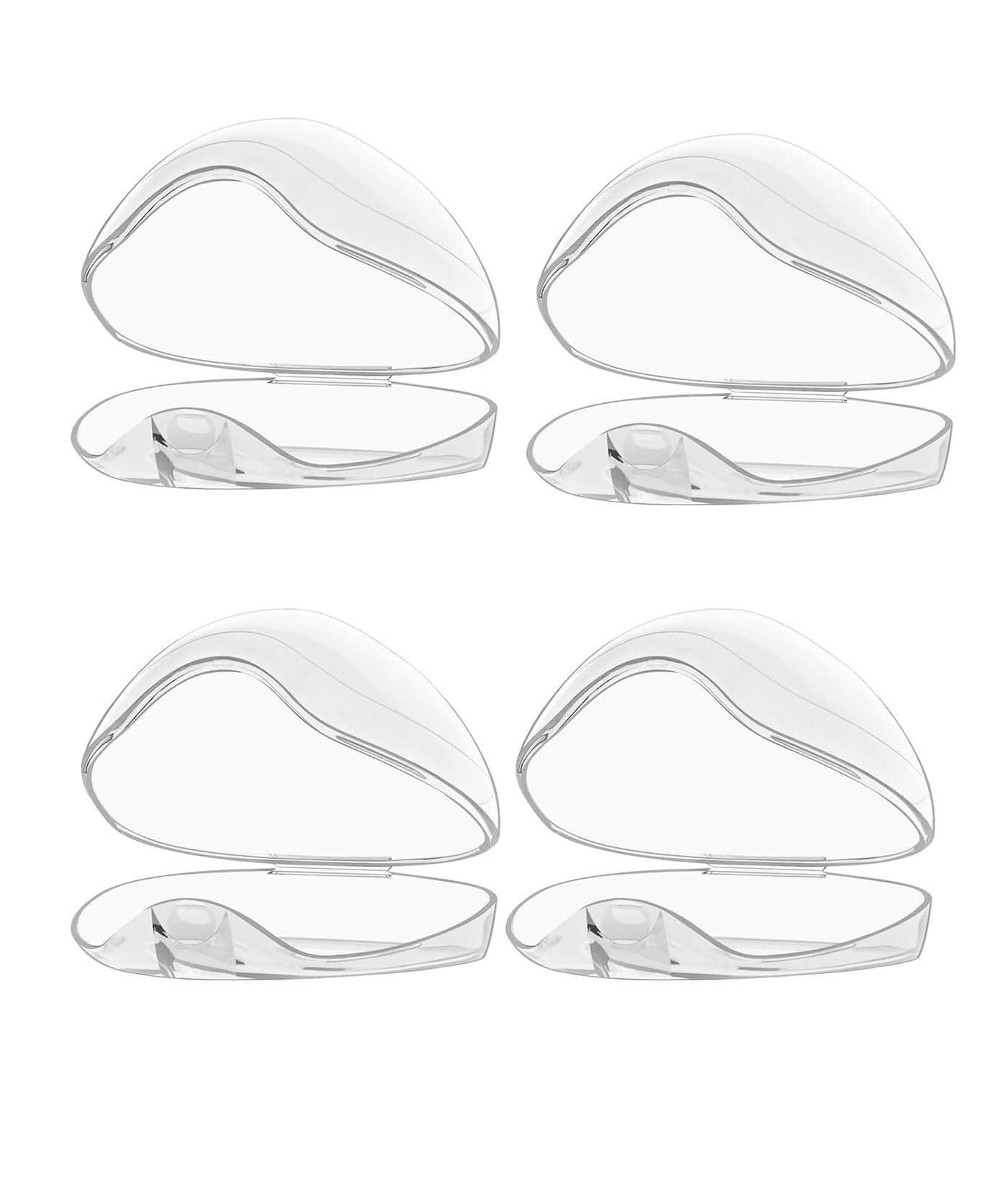 IN-IMAGINE 4 Pcs Pacifier Case, Protection Box, Dummy Case Multi-Purpose Storage for Essentials Compact Organizer, Storage Box for Pacifiers, Suitable for Newborns and Mothers
