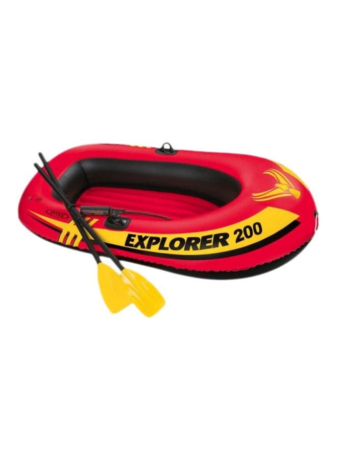Explorer 200 Inflatable Boat Set – 2-Person Pvc Raft With Oars And Pump