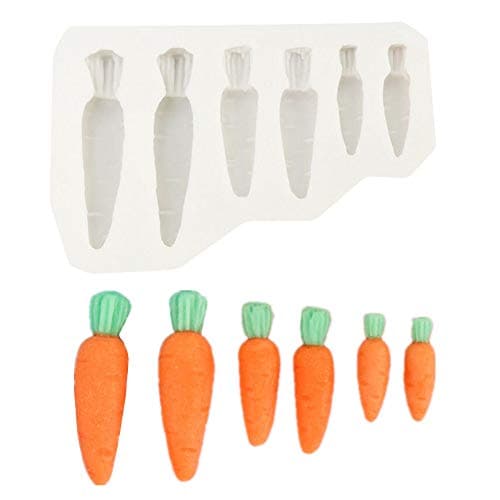 QTMY Carrot Easter Silicone Molds for Resin Chocolate