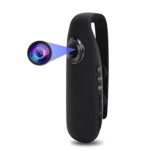 Heayzoki 1080P Mini Camcorder Dash Cam Body Camera Motorcycle Clip Mounted Camera, Wearable Video Recorder, for Police Law Enforcement, Interviews, Outdoor