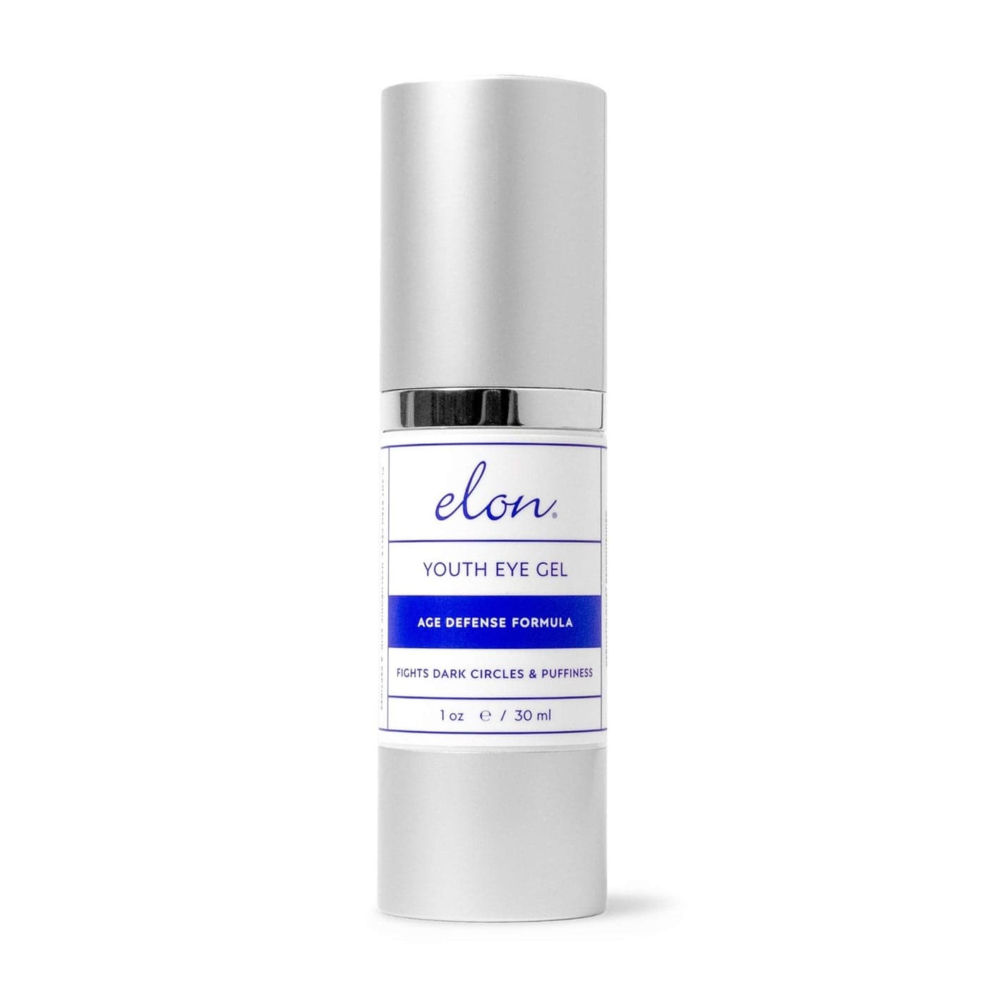 Elon Youth Under Eye Gel Hyaluronic Acid Gel wMSM Plant Stem Cells Anti Aging to Fight Dark Circles Under Eye Puffiness Reducer For All Skin Types No Fragrance or Parabens 1oz30ml