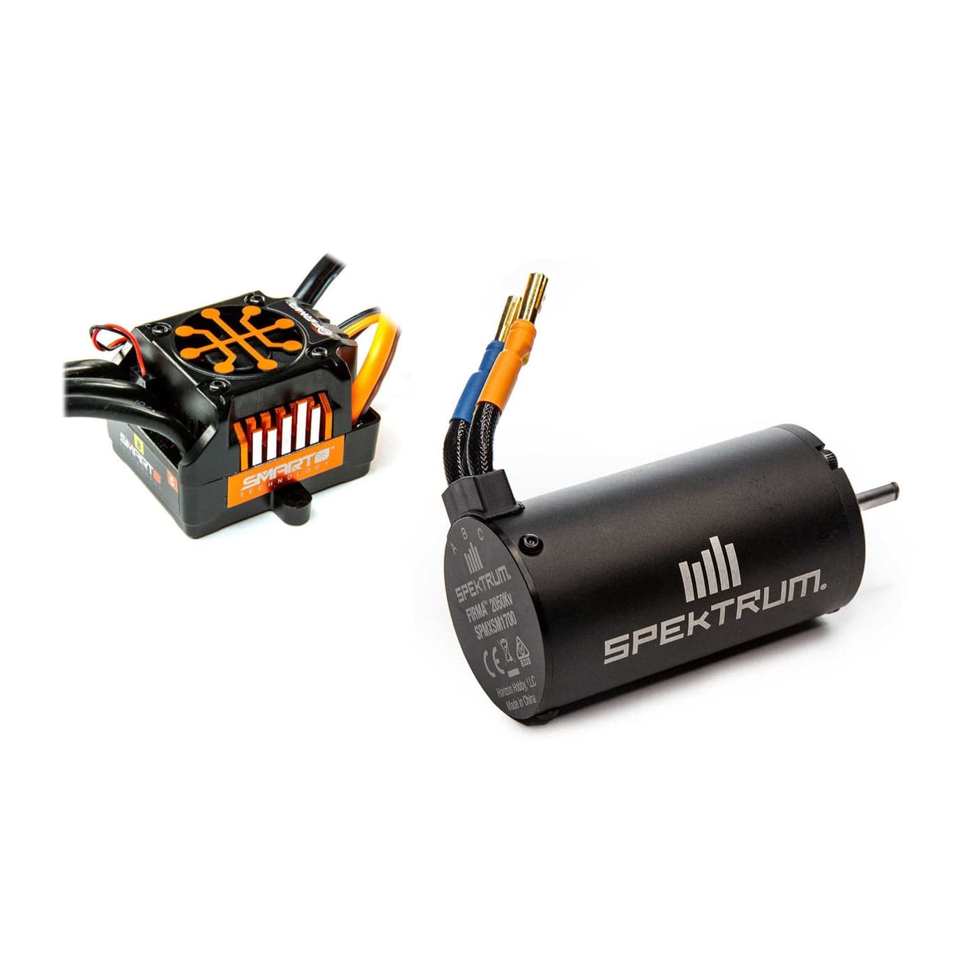 Spektrum Firma 150A Brushless Smart ESC 2050Kv Sensorless Motor Combo SPMXSEMC05 Black