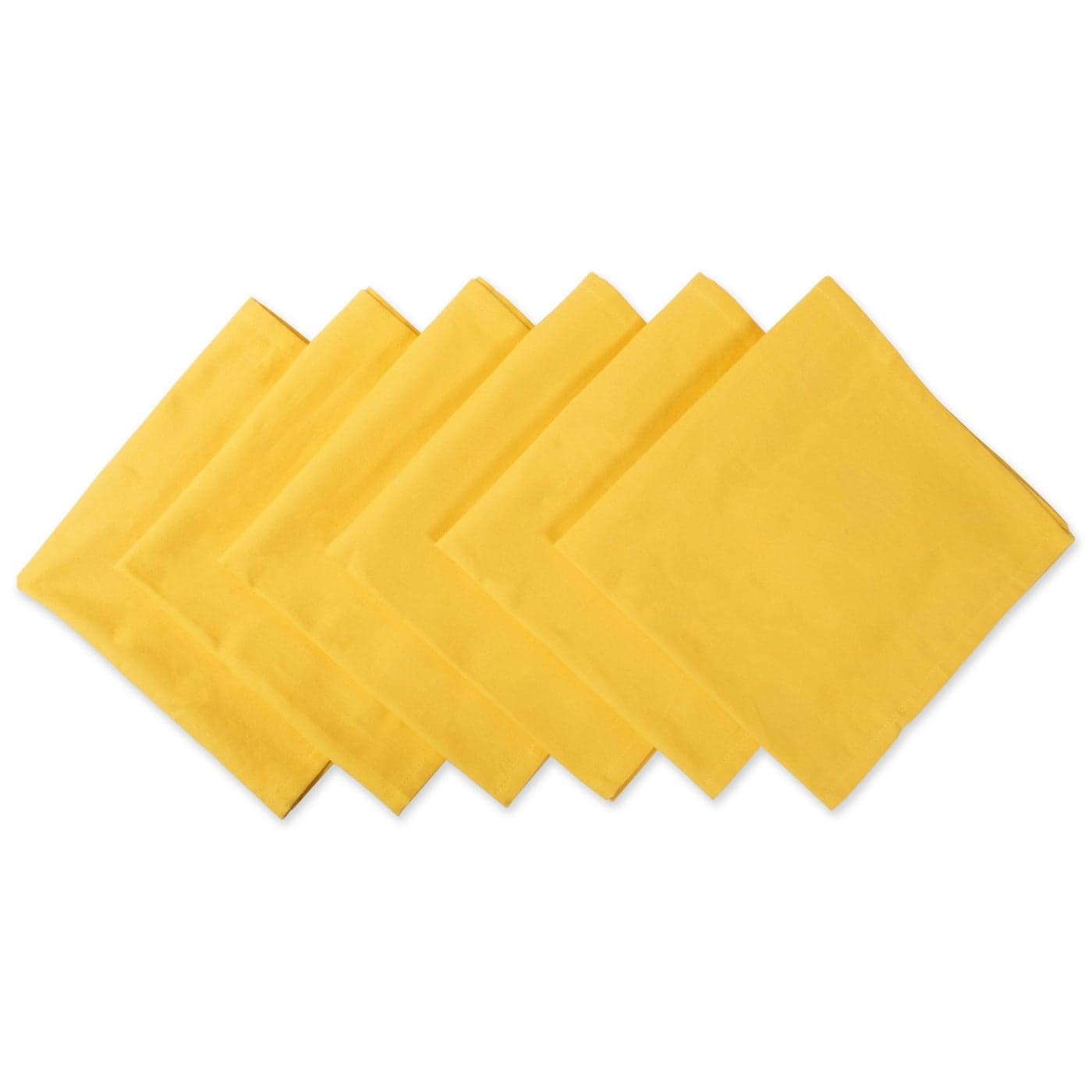 DII Solid Napkin Set Collection 20x20 Marigold 6 Piece